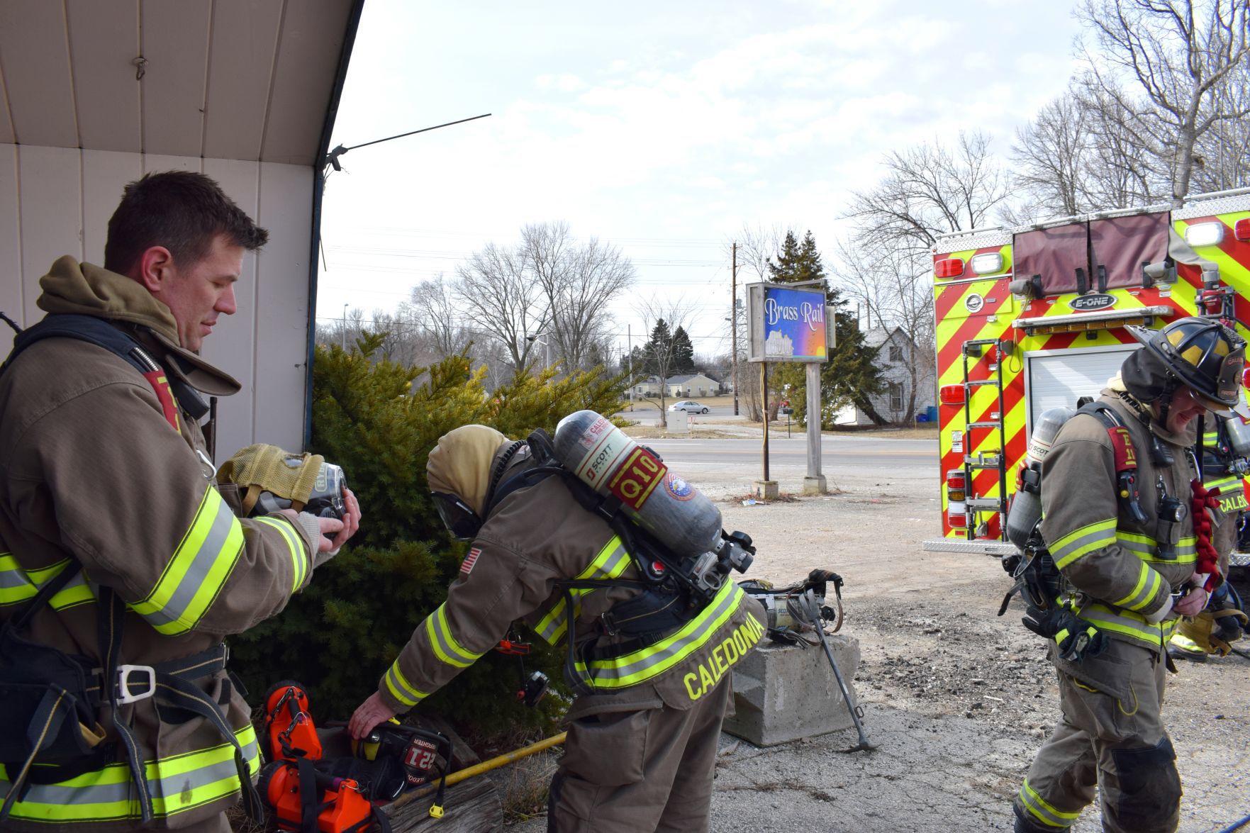 Putting on gear